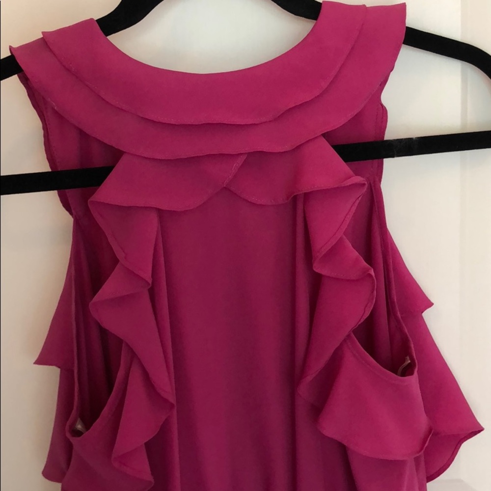 Boston Proper Pink Ruffle Dress - Picture 5 of 5